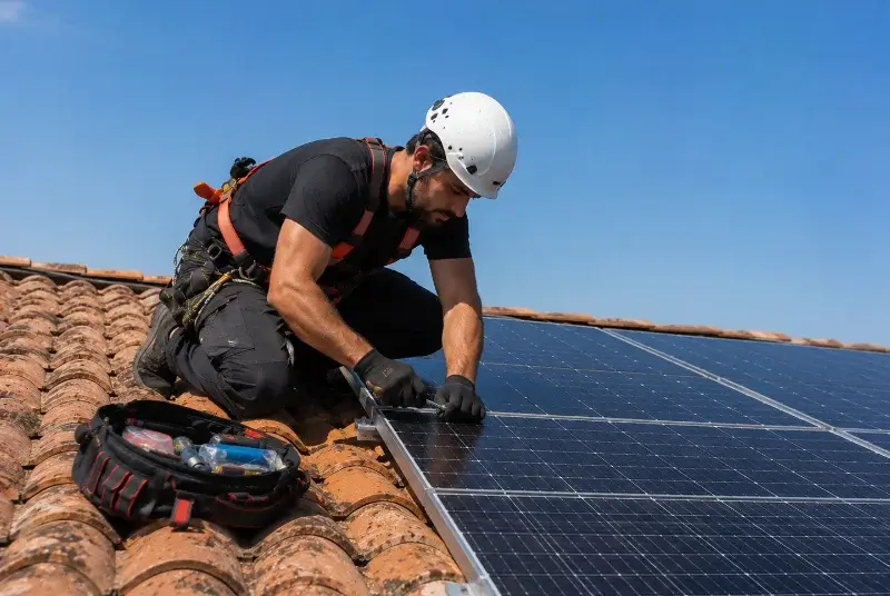 Maintenance et monitoring de panneaux solaires à la Barre-de-Monts