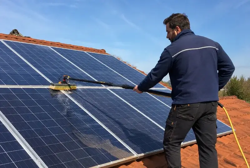 Nettoyage et entretien de panneaux solaires à la Barre-de-Monts