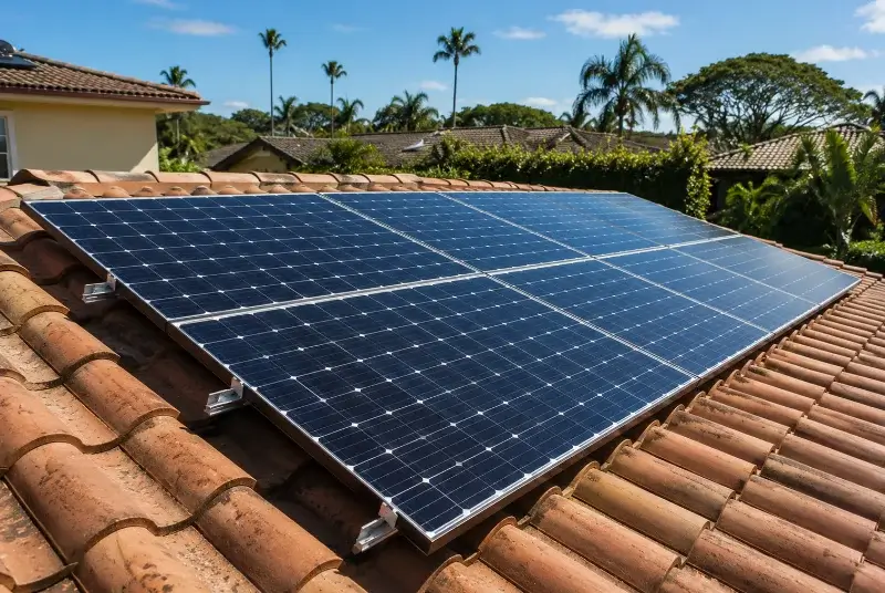 Installation de panneaux solaires à la Barre-de-Monts